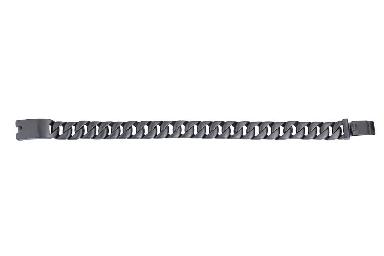Matt Black Finish Big High Quality Stainless Steel Men's Link Bracelet