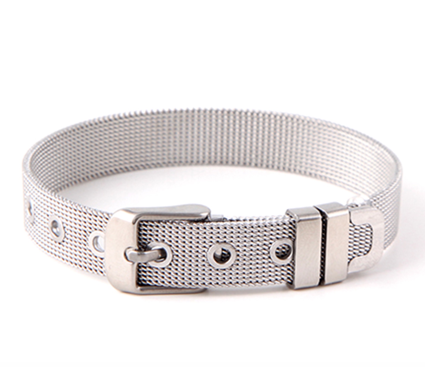 New Stainless Steel Women Mesh Bracelet Brand Bracelet for Slide Charms DIY Bracelets Silver Rose Gold Black Gifts