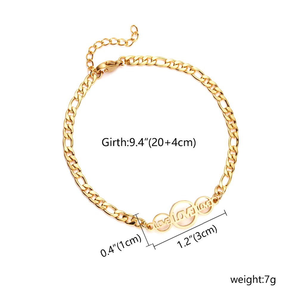 LICA Minimalism Style Stainless Steel Love Snow Infinite Bracelet Fashion Trendy Charm Bracelet Women Fashion Party Jewelry Multiple Styles
