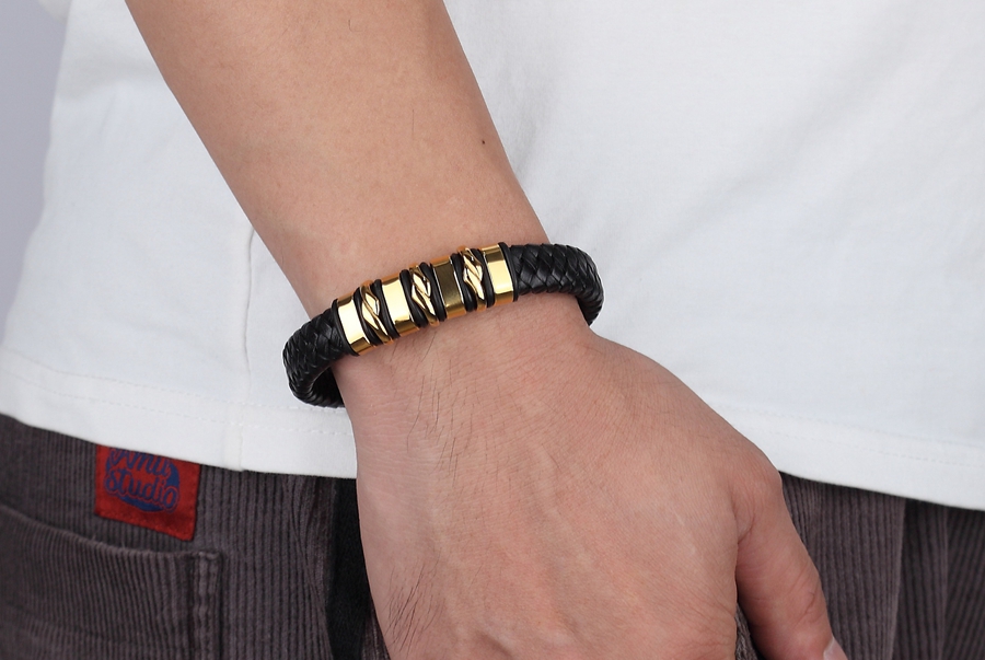 LICA Genuine Leather Bracelet Geometrically Irregular Graphics Elegant Small Adorn Article Accessories Jewelry Big Discount Gift