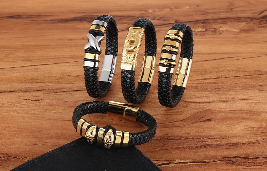 LICA Genuine Leather Bracelet Geometrically Irregular Graphics Elegant Small Adorn Article Accessories Jewelry Big Discount Gift