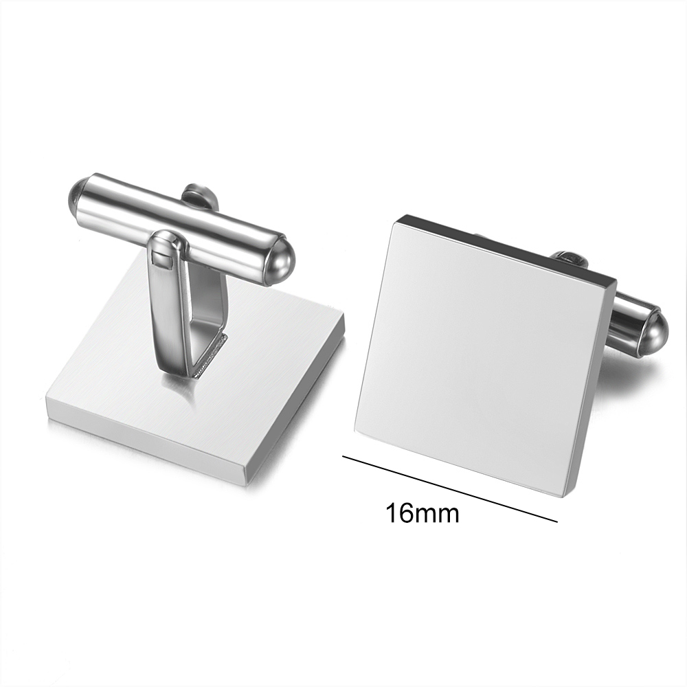 LICA Father's Day Gift Custom Name Date Personalized Cufflinks Wedding Jewelry Quality Customized Logo ID Text Men Cufflinks