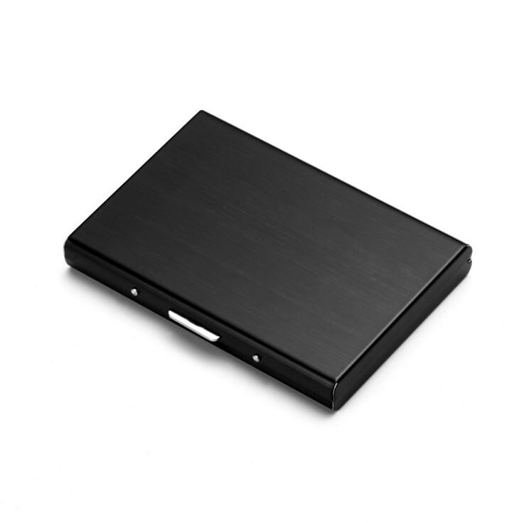 LICA Quality Stainless Steel Credit Card Holder Men Slim Anti Protect Travel ID Cardholder Women Wallet Metal Case Porte Carte