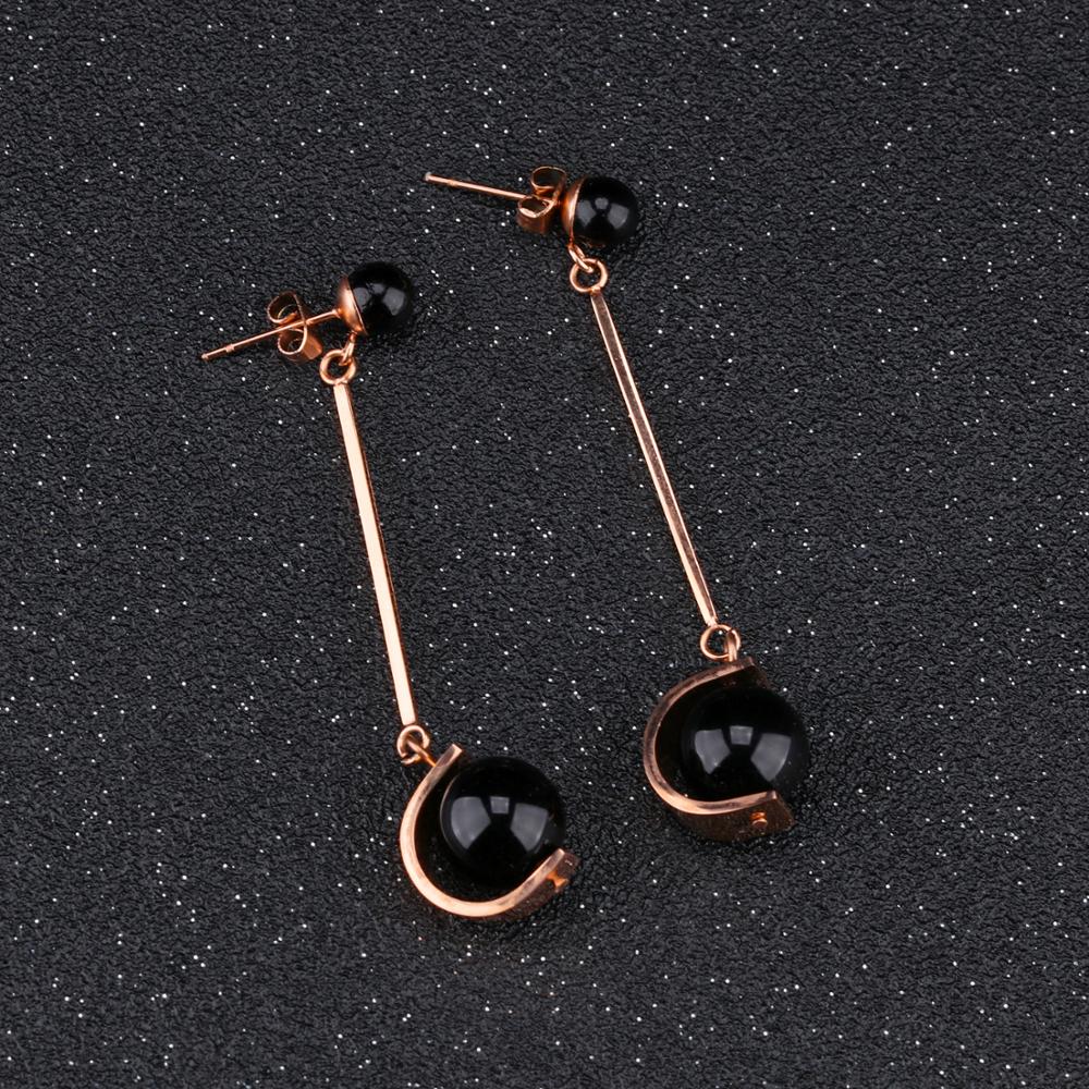 LICA Fashion Long Temperament Pearl Tassel Earrings