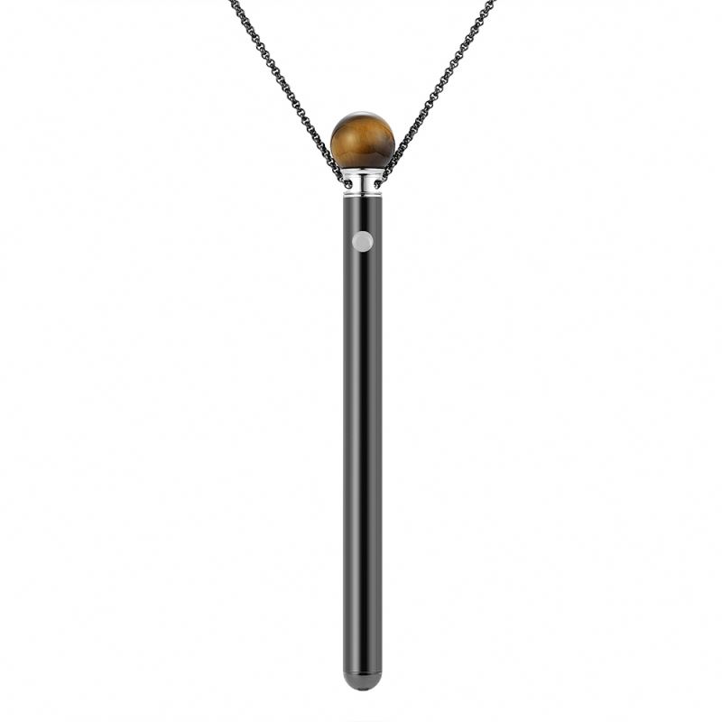 Stainless Steel Rechargeable Multi-Speed Vibrator Necklace Multi-Functional Beauty Equipment