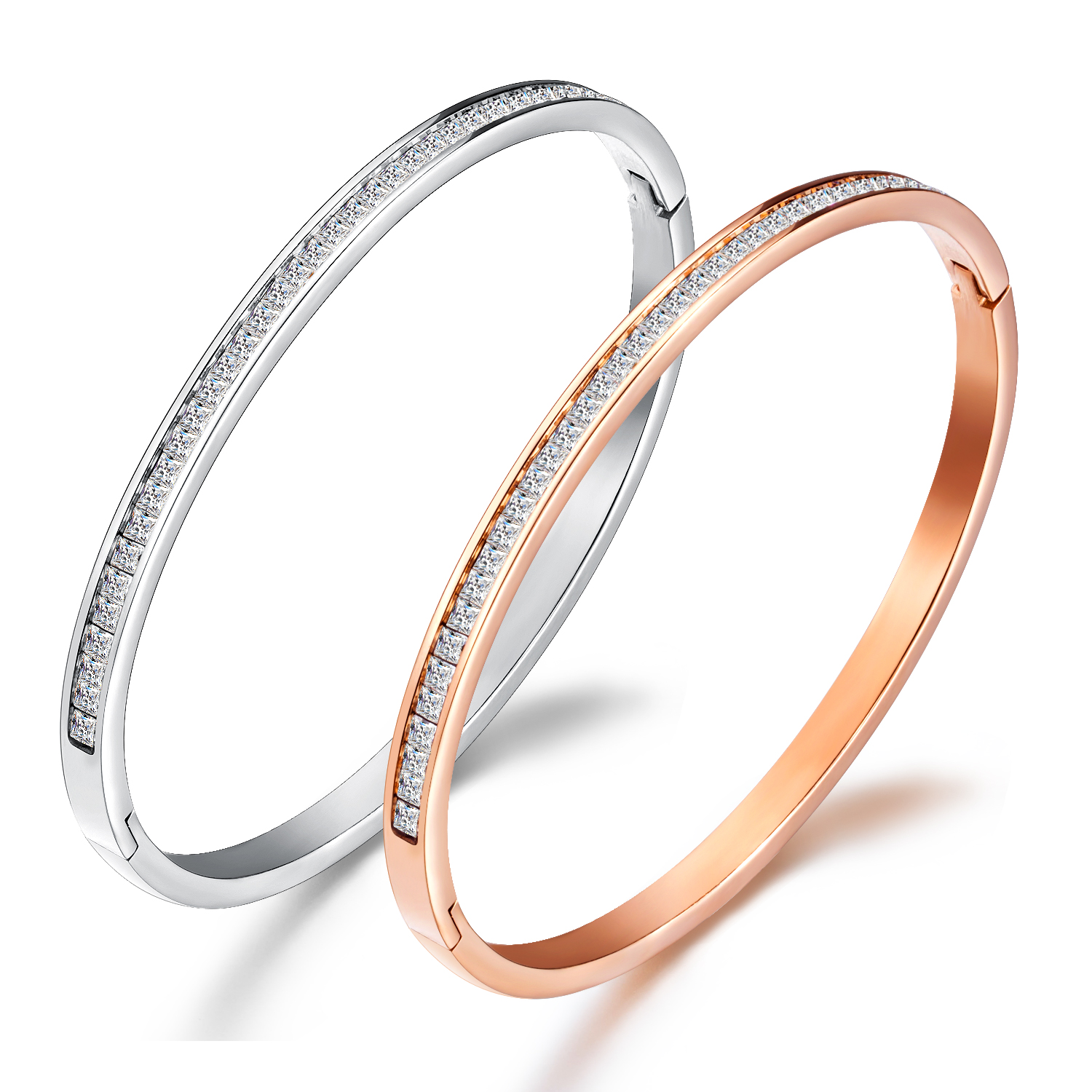 LICA Customized High-Quality Cubic Zirconia Jewelry Stainless Steel Best Friend Bracelet