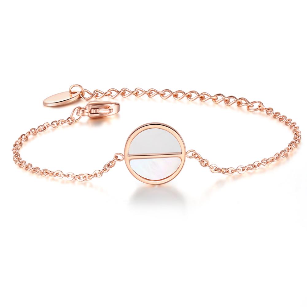LICA Custom bijoux Stainless Steel Watch Bracelet Casual Dresses Women Gold Plated jewelry Sea Shell Charm Accessories Bracelet