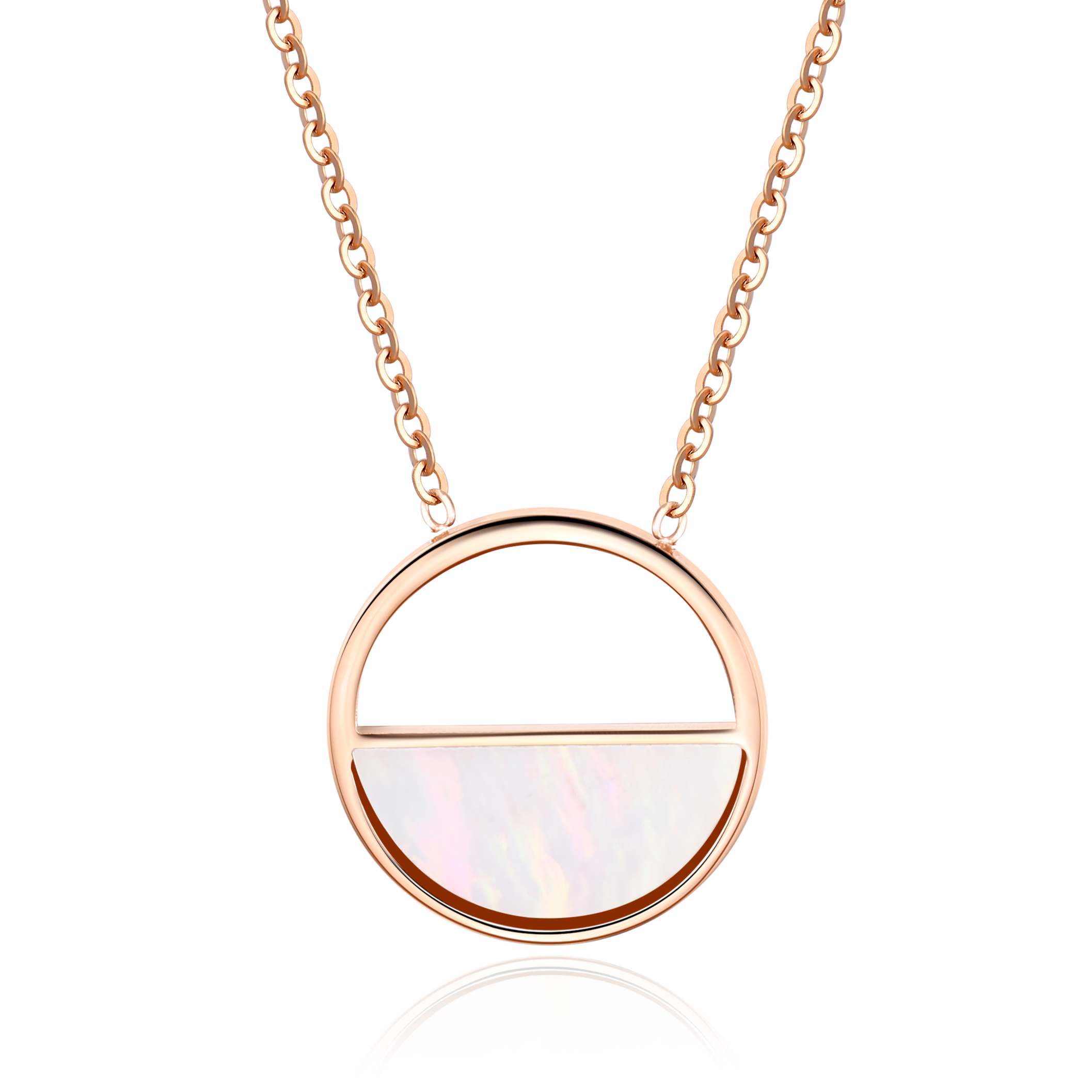 LICA Vacuum Plated Stainless Steel jewellery Custom Designs Modern Stylish Sea Shell Pendant Women Necklace Jewelry