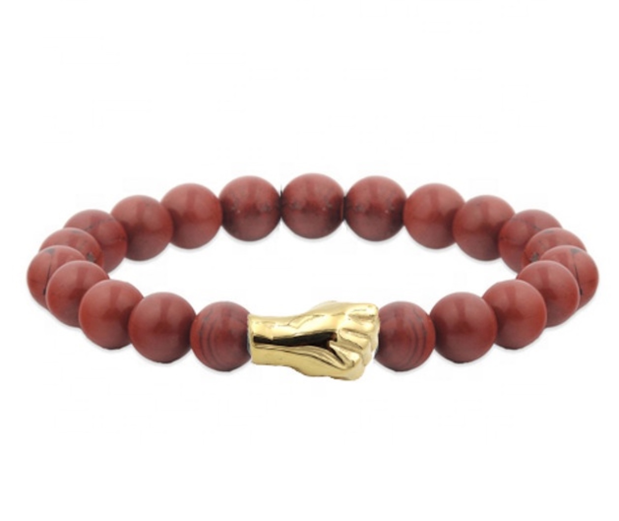 LICA Wholesale Solid Gold Plated Stainless Steel Hand Mens Bead Bracelets