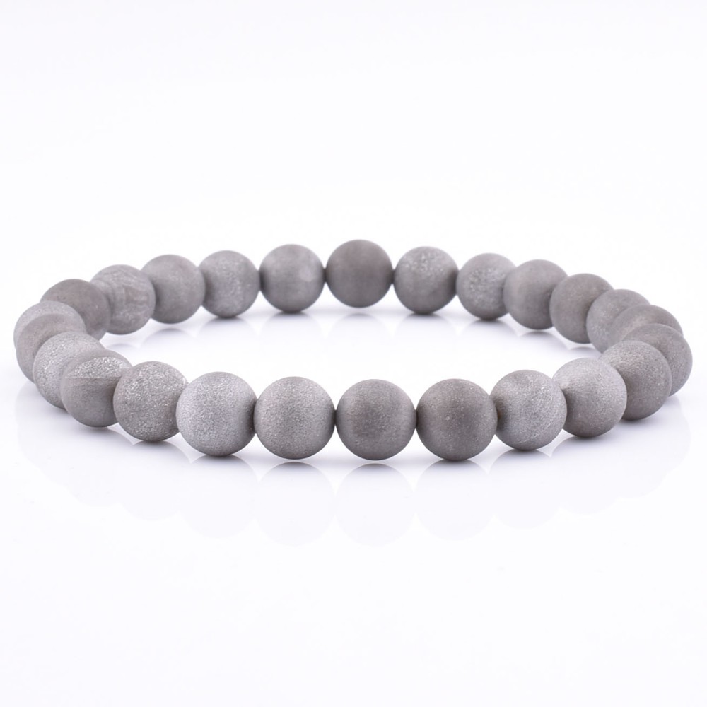 LICA Wholesale Cool Stretch Smile Agate Beaded Bracelet For Men Exquisite Bracelet