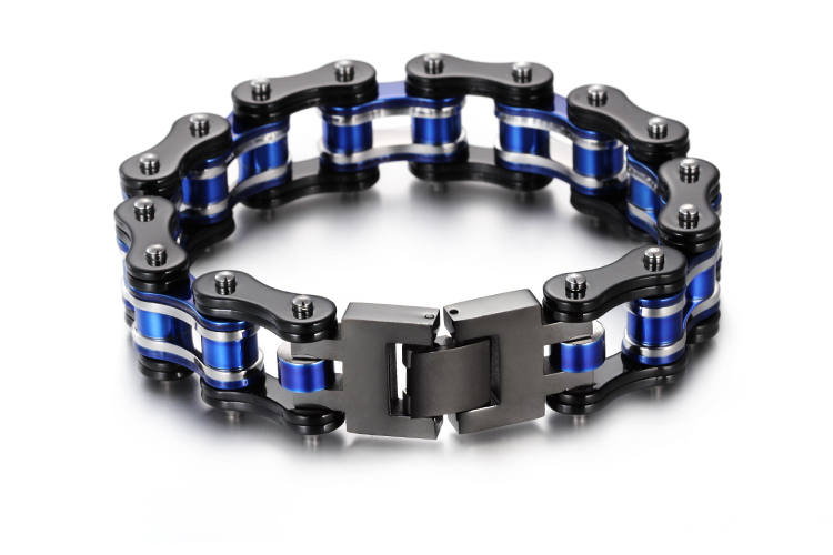 LICA Bike Chain Bracelet For Men 22cm Stainless Steel Heavy Chunky High Quality AAAA+ Bicycle Hand Chain Bracelet