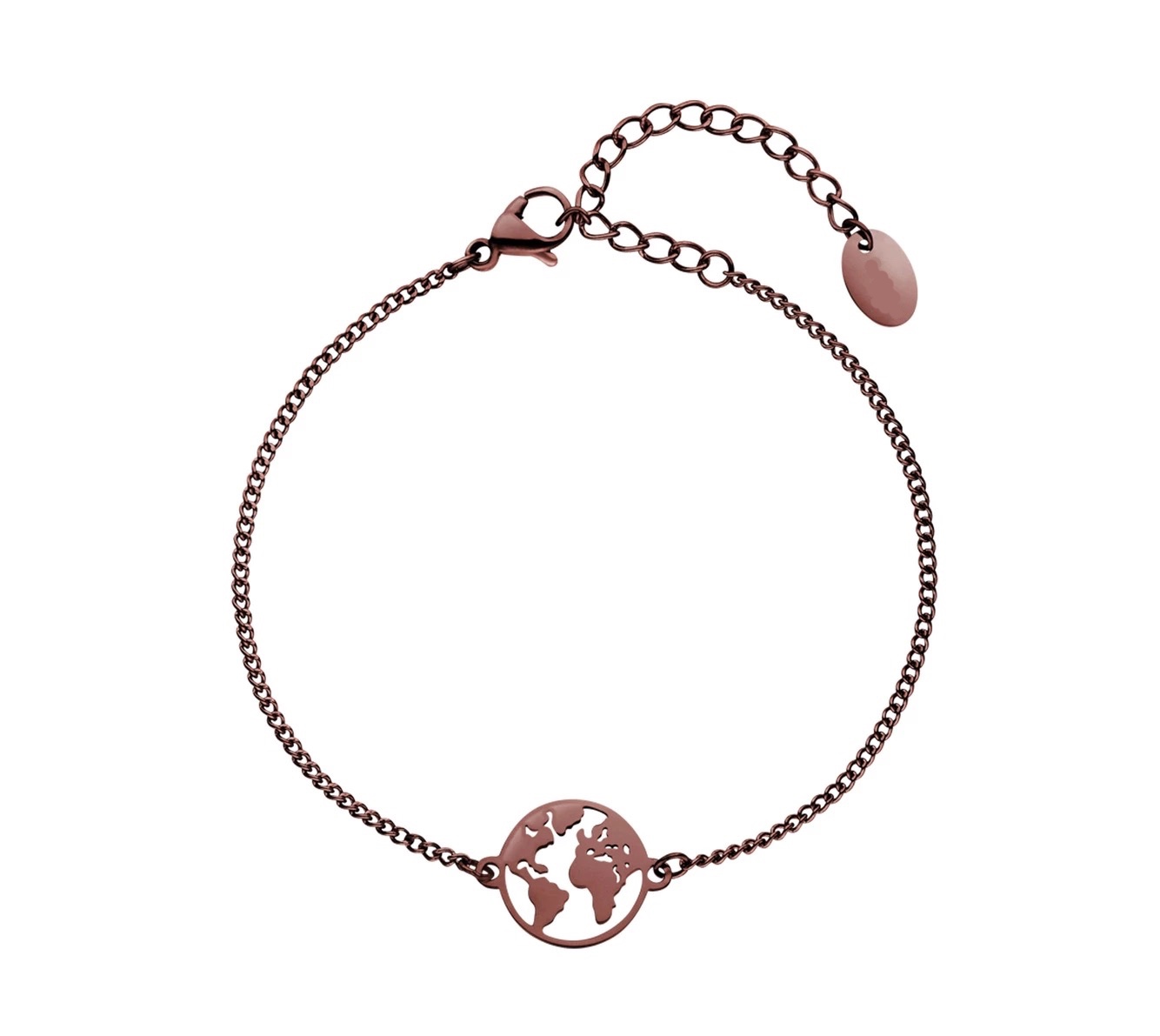 LICA Stainless Steel WORLD BRACELET COFFEE Color for Lady