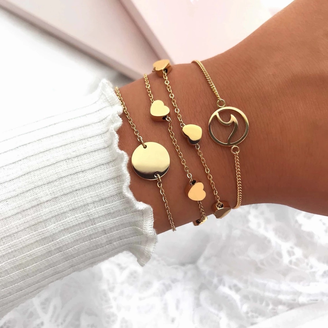 LICA Christmas Gift Bracelet For Lady's Fashion Minimalism Style Women Bracelets