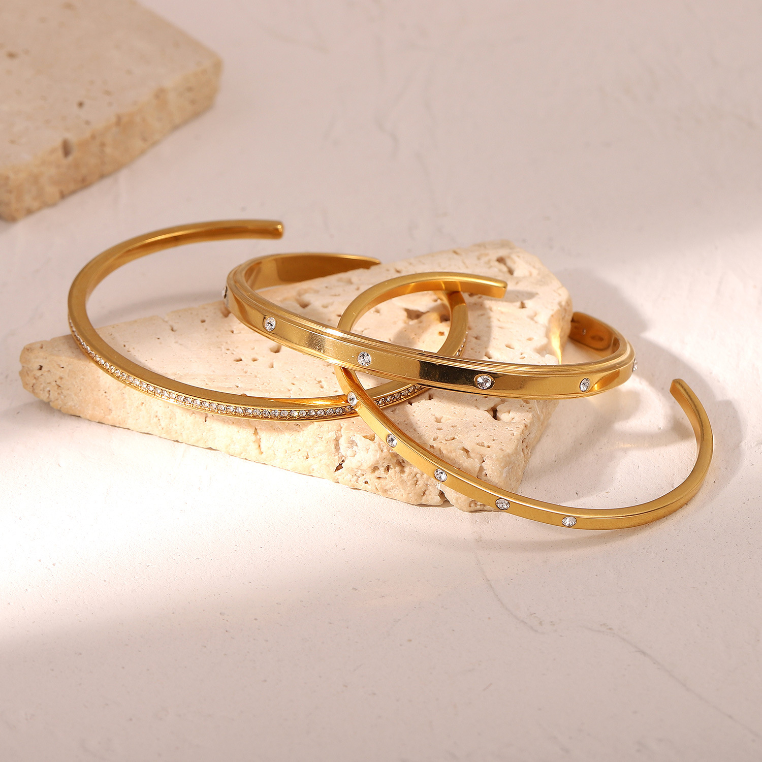 High Quality Cuff Bracelet,Stainless Steel Crystal Bangle,Zirconia Bangle Bracelet