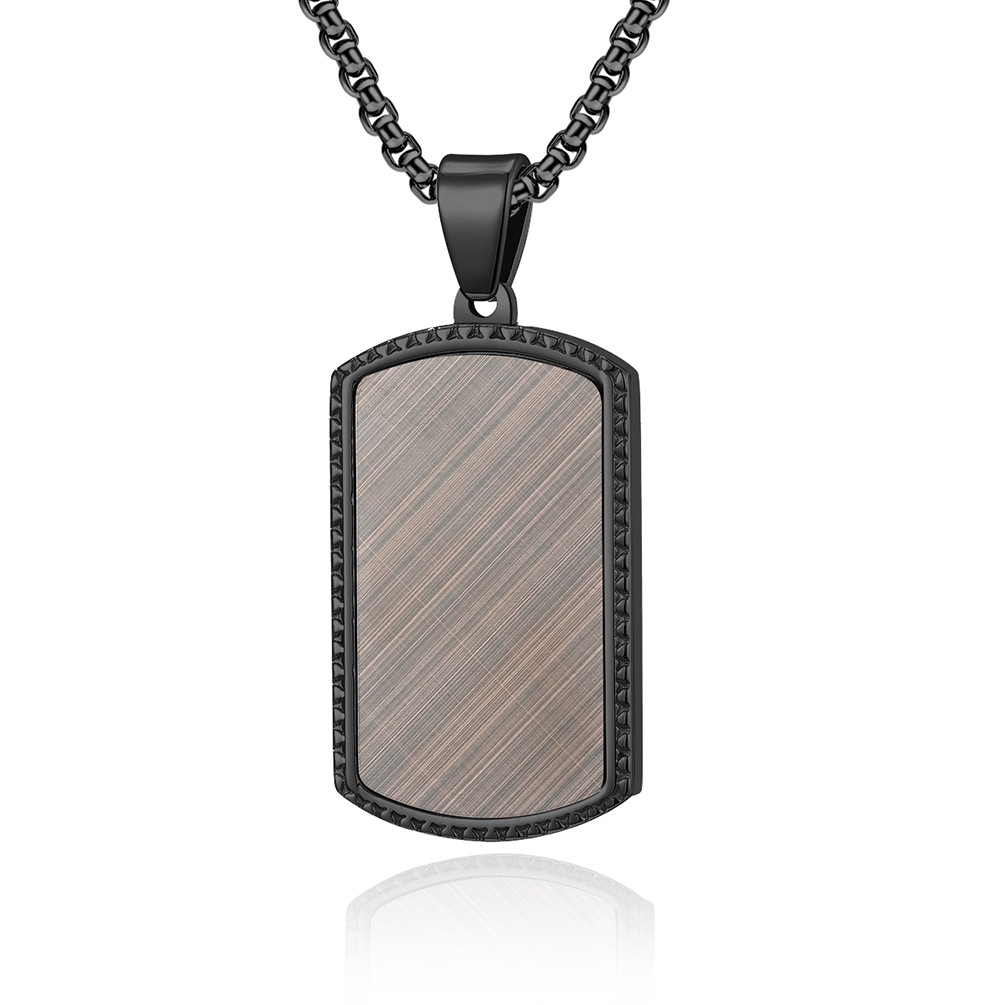 Fashion men's Army brand pendant American stainless steel Army brand clothing matching necklace pendant